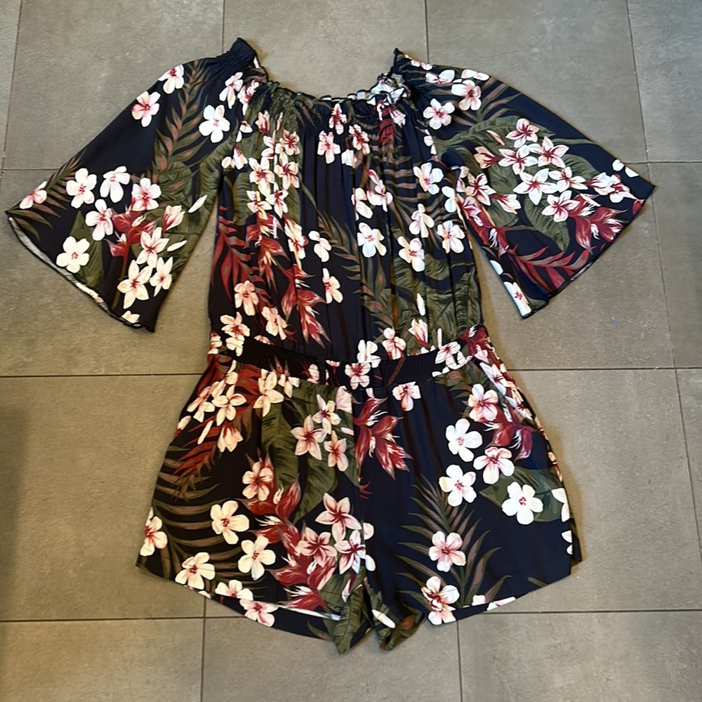 Chaser One Piece Floral Romper (Sale) - Picture 2 of 9